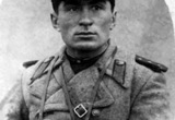 Капитан Аскер Бадахов, командир инженерно-саперного батальона (Kapitan Badahlani Asker injenerno-saperniy belekni baschisi bolgan keziuyu)