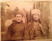 Харун Ахматов (слева) и Алий Тилов Селение: Верхний Баксан