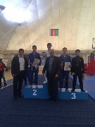  спортсмены нешего клуба:1е место- Гаджиев Шагбан, 2е место-Боташев Эльдар.(категория 46 кг)