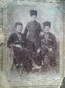 Байчоров Осман-хаджи (слева).  Атаул: Беденелери. Имена остальных неизвестны